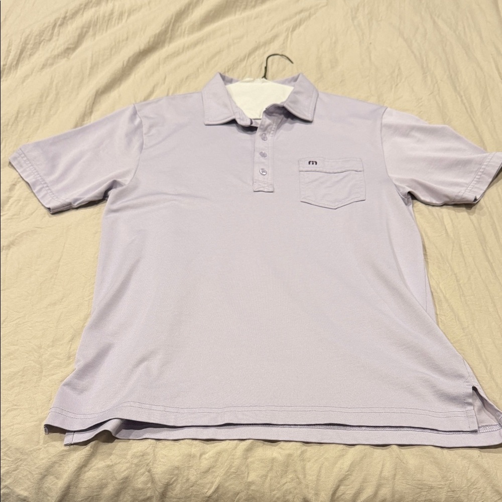 Travis Mathew Lavender Polo Shirt